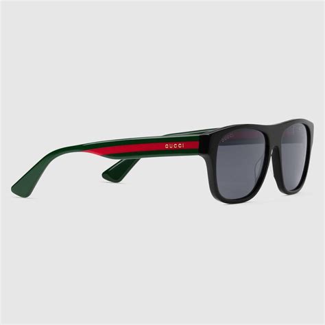 gucci sunglasses men plastic frame crystaline|Gucci acetate sunglasses.